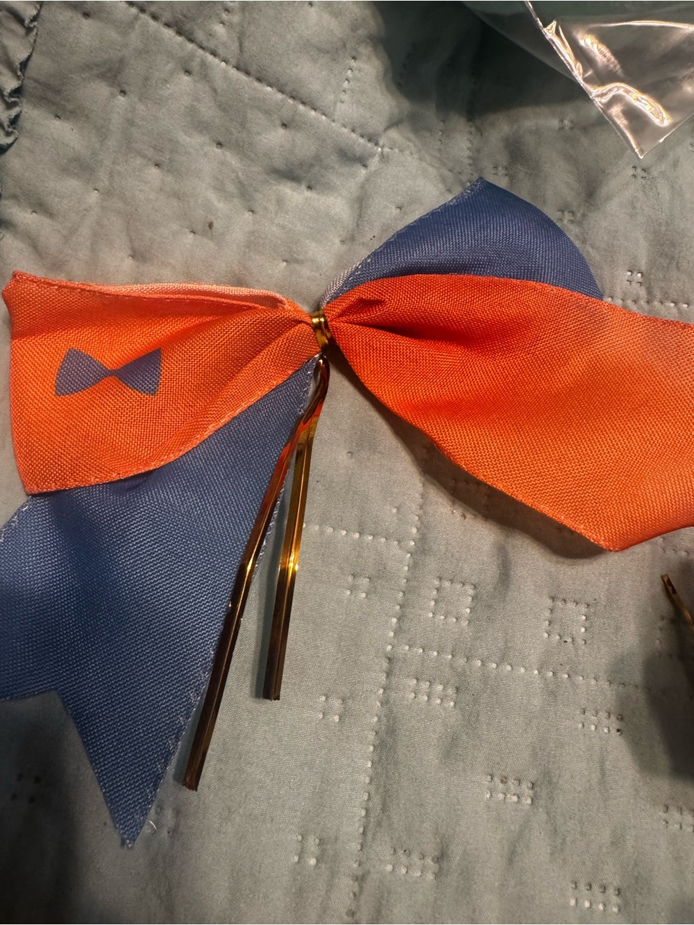 Bows ~ Wreaths Orange & Blue Sporting Events Cheerleaders Knicks NY Fans 24 Lot - Picture 16 of 16